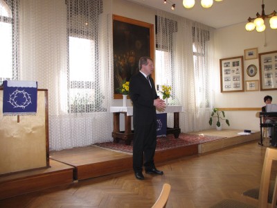 Zászkaliczky Pál felügyelő megnyitja a közgyűlést - small