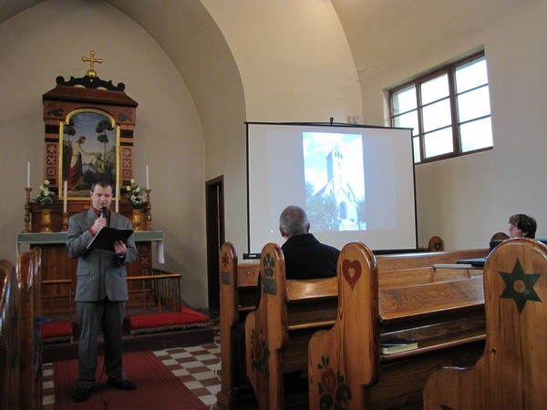 Bajkó Ferenc településmérnök előadása Sándy Gyuláról, a rákosligeti evangélikus templom tervezőjéről - big